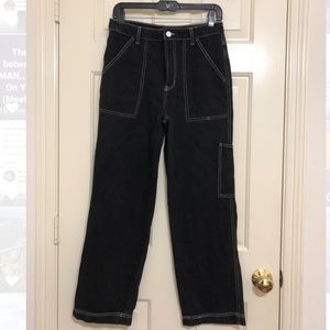 Dark Wash Blue Pants Jeans Baggy Skater 27 f21